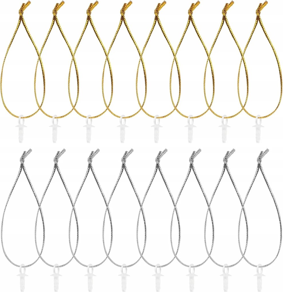 120 db húsvéti tojás felakasztható zsinór akasztóval arany/ezüst