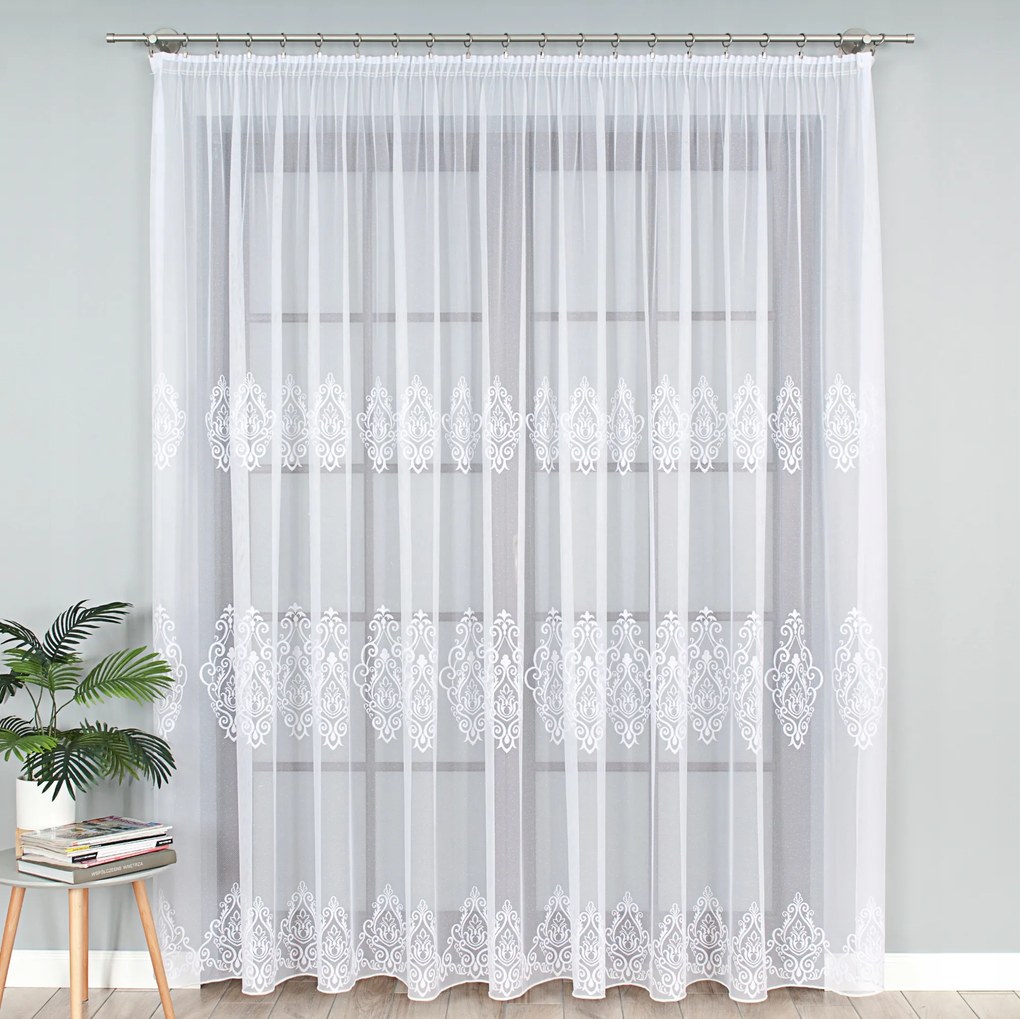 Kész Hímzett Jacquard Függöny, Szalag 200X180