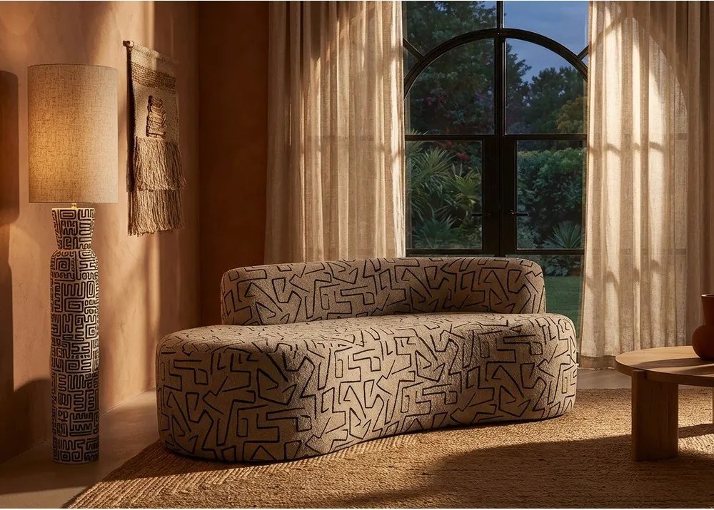 Bézs buklé kanapé 176 cm Nairobi – Mauro Ferretti