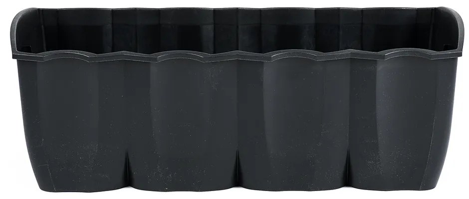 Balkonláda korlátra, sötétszürke, 18 l, 18 l