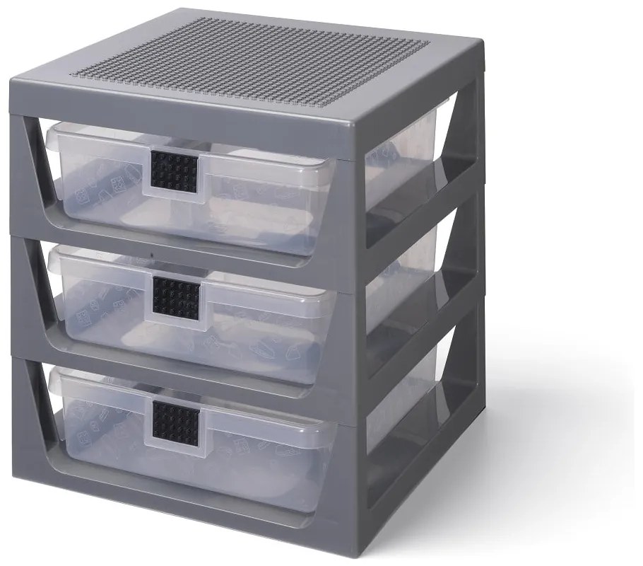 Storage szürke rendszerező 3 fiókkal - LEGO®