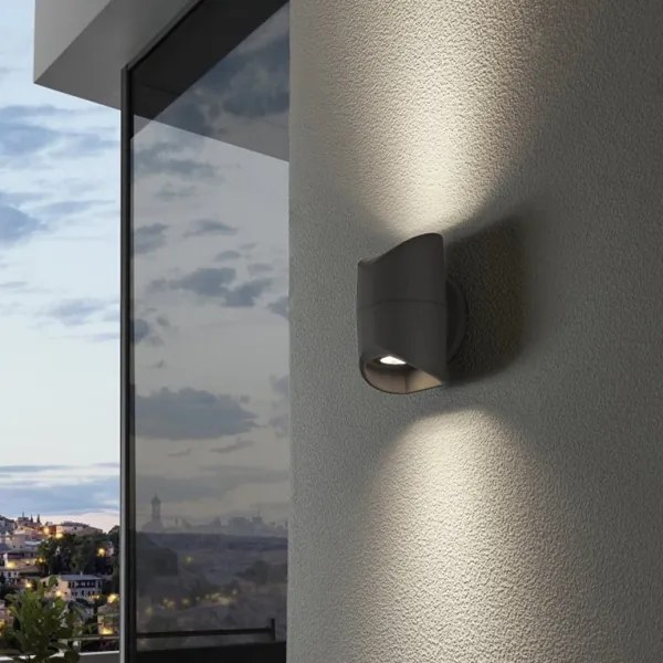 Eglo 95076 - Kültéri fali lámpatest ABRANTES 2xLED/6W/230V IP44