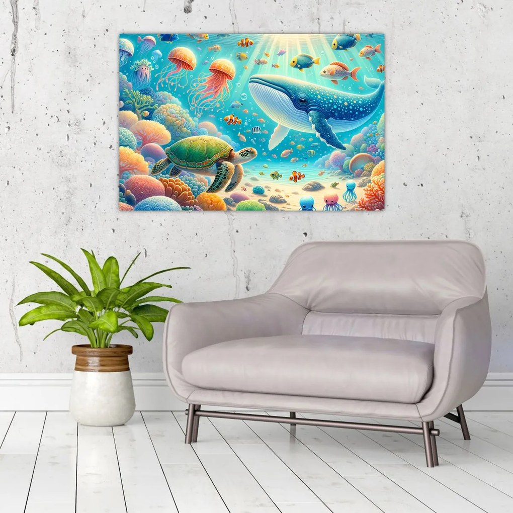 Kép - A világ a víz alatt (90x60 cm)