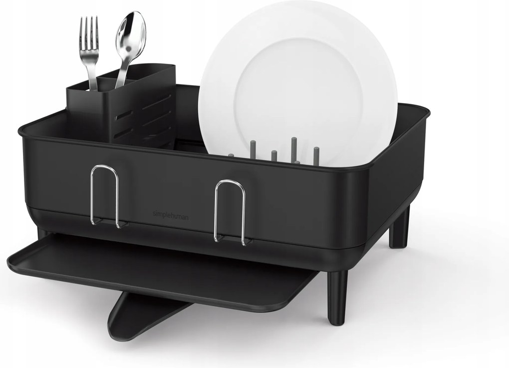 simplehuman Szárító Csepegtető edények Csiszolt acélból Fekete matt