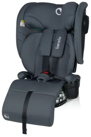Lionelo - Összecsukható autósülés NELLY i-Size 76-150 cm Szürke Grafit