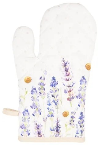 Edényfogó kesztyű 18x30cm pamut, Lavender Field