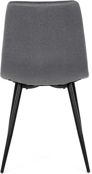 Étkezőszék, szürke, bársony szövet, DCL-X7015 GREY2