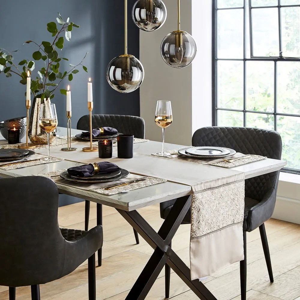 Mikroszatén asztali futó 33x180 cm Deco Sequin – Catherine Lansfield