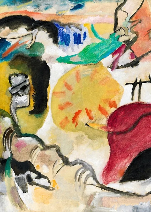 Wassily Kandinsky Poszter B2 50x70cm Improvizáció 27 Szerelem kertje II #546