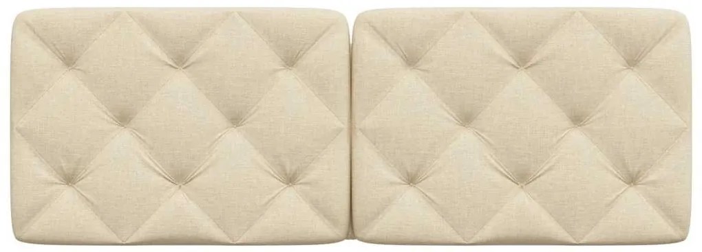 krémszínű szövet fejtámla párna 120 cm