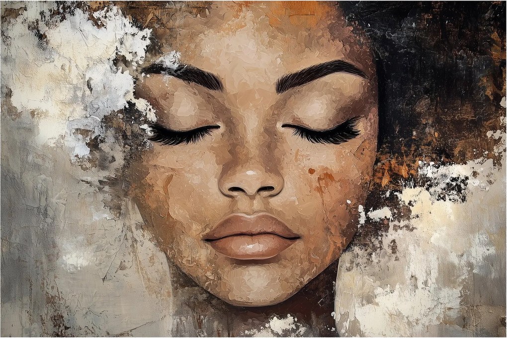 Kép - Női portré (90x60 cm)