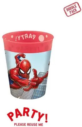 Pókember Crime Fighter micro prémium műanyag pohár szett 4 db-os 250 ml
