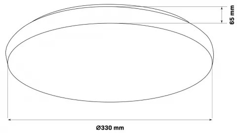 LED Fürdőszobai mennyezeti lámpa PIRIUS LED/17W/230V átm. 33 cm IP44