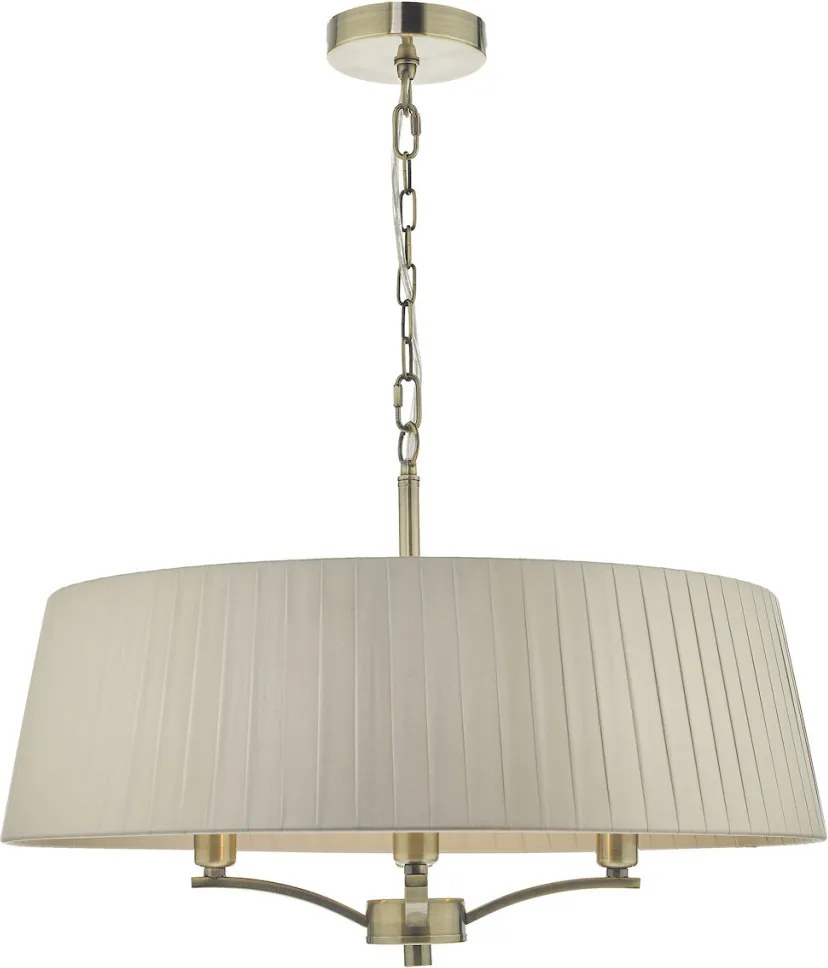DAR LIGHTING CRI0429 CRISTIN Ernyős Függesztett Lámpa Antik Sárgaréz E14 IP20