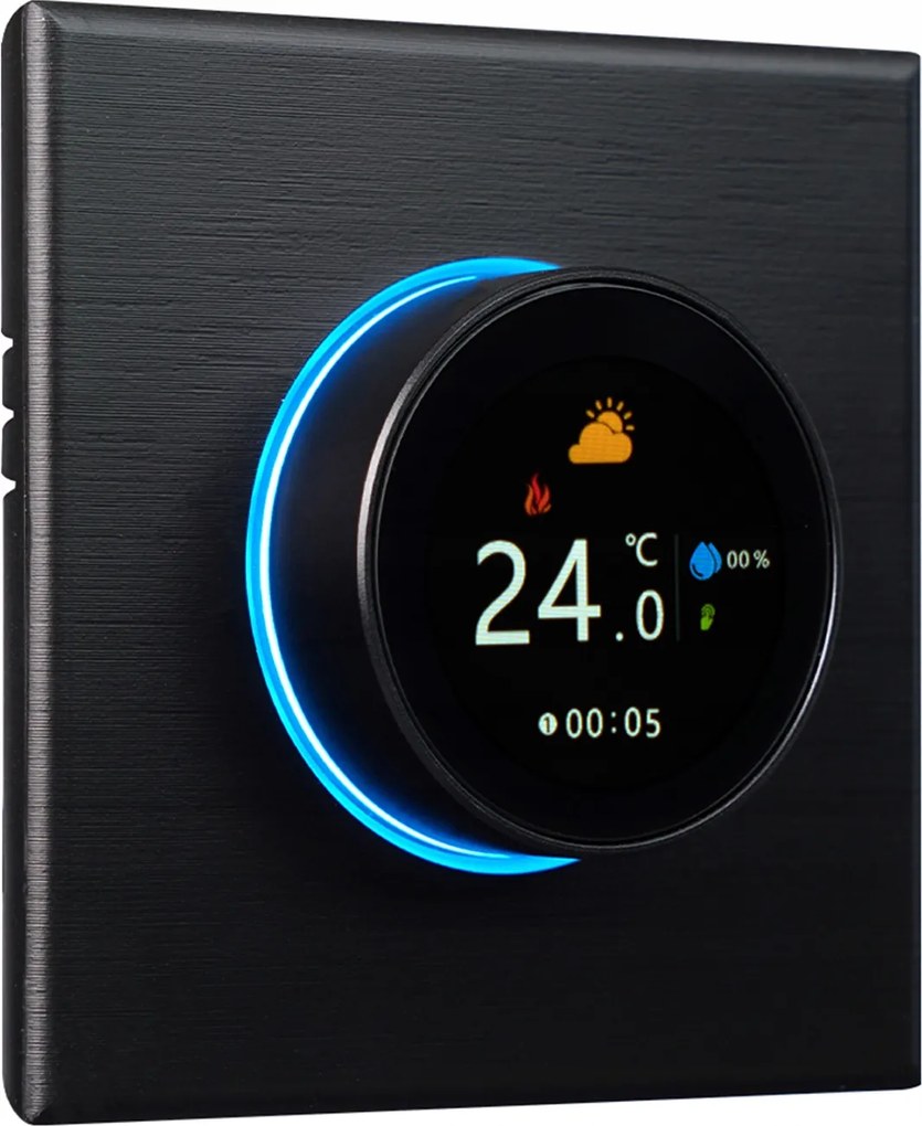 Moes WiFi Tuya tekerőgombos termosztát vizes padlófűtéshez