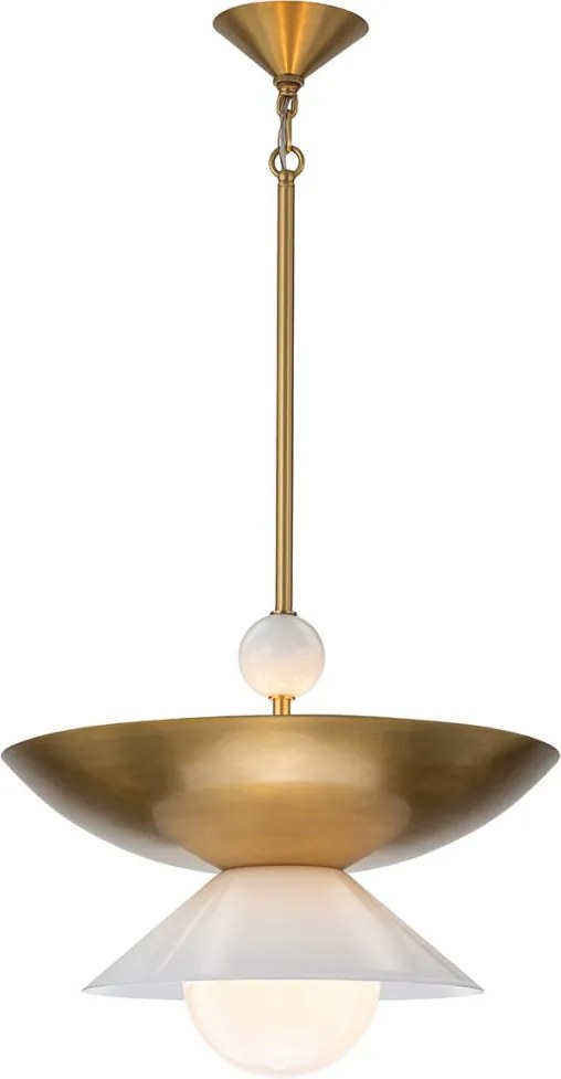 Quintiesse Saucer QN-SAUCER-4P-L-AB-OPAL Függőlámpa 3x40W/E14 IP20