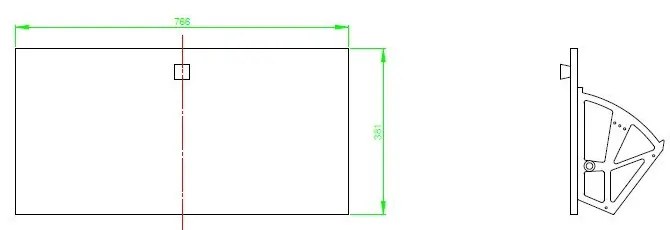 Bode sötétszürke cipősszekrény, három fiókkal - Woodman