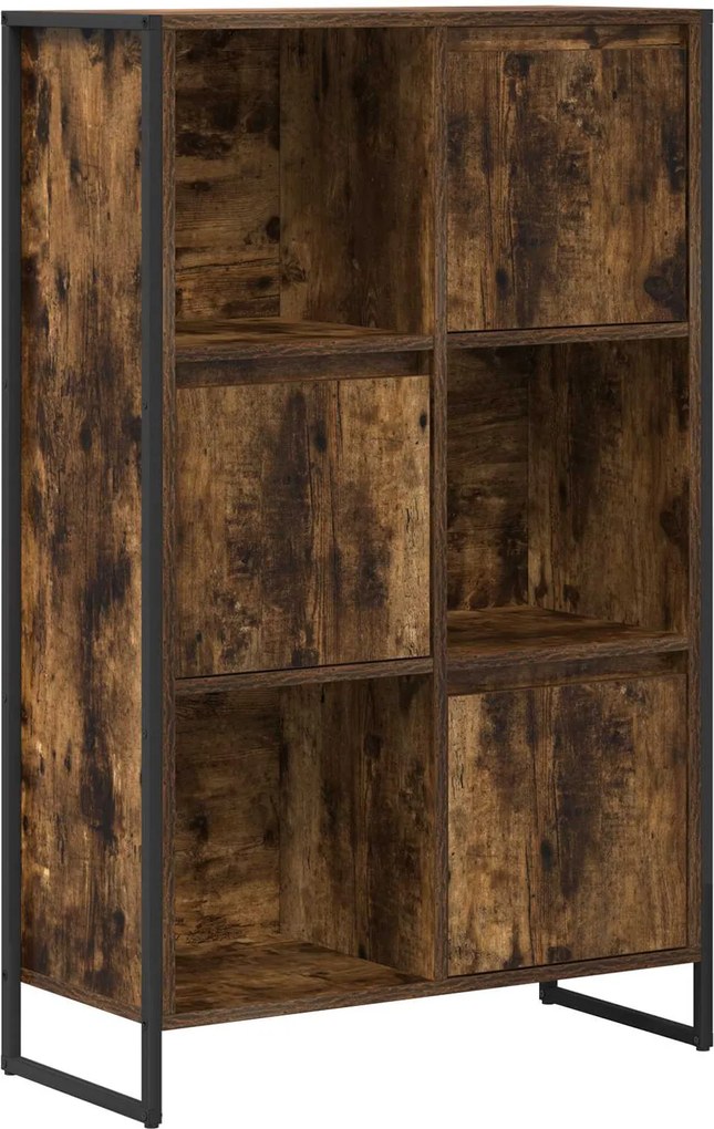 vidaXL Könyvespolc Füstös tölgy 68 x 30 x 108.5 cm Faanyag