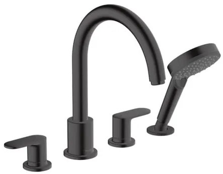 Kád csaptelep Hansgrohe Vernis Blend zuhanyszettel együtt fekete matt 71456670