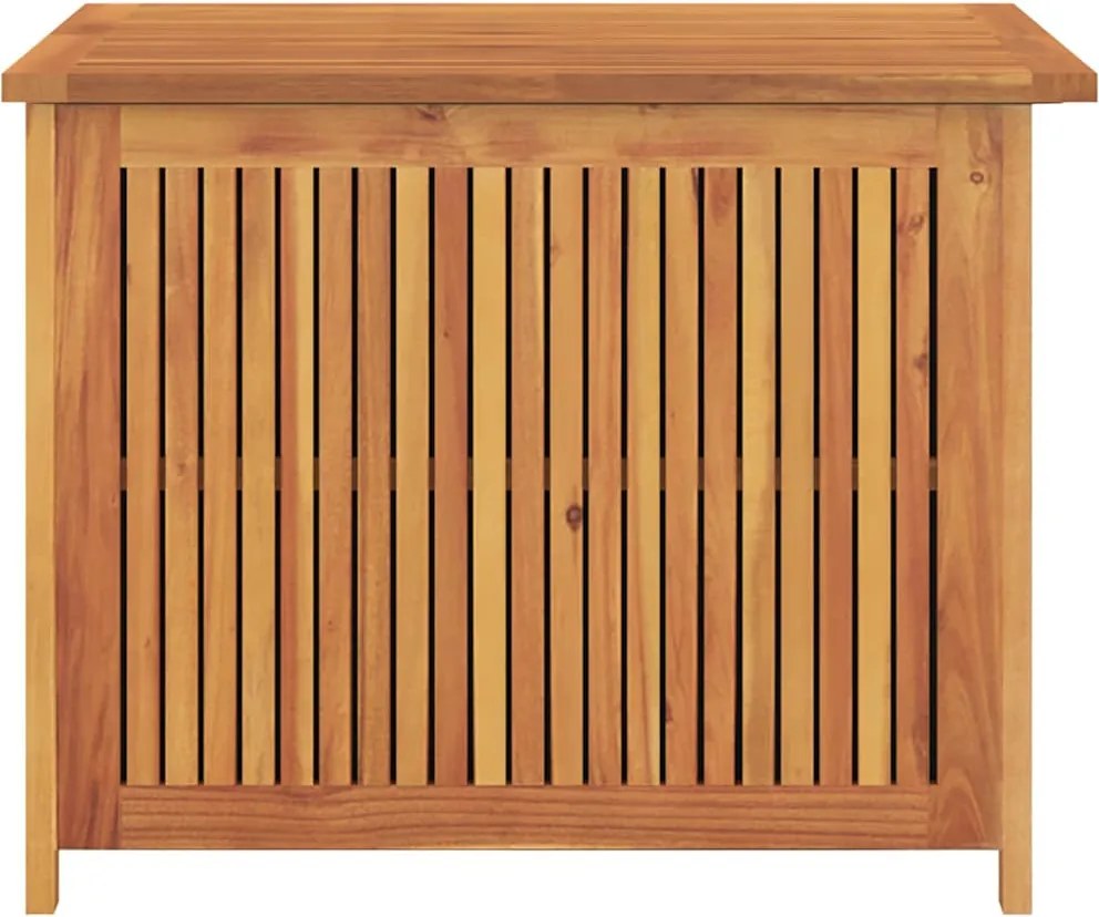 vidaXL tömör akácfa kerti tárolóláda 75x75x58 cm