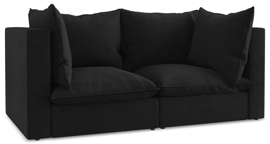 Fekete kanapé 180 cm Manao – Makamii
