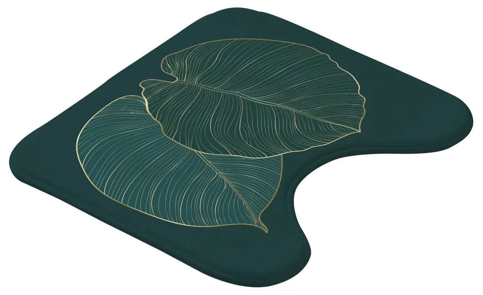 Sötétzöld fürdőszobai kilépő WC-hez 45x45 cm Jade – douceur d'intérieur