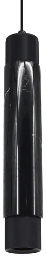 Csillár zsinóron MARBLE 1xGU10/8W/230V fekete