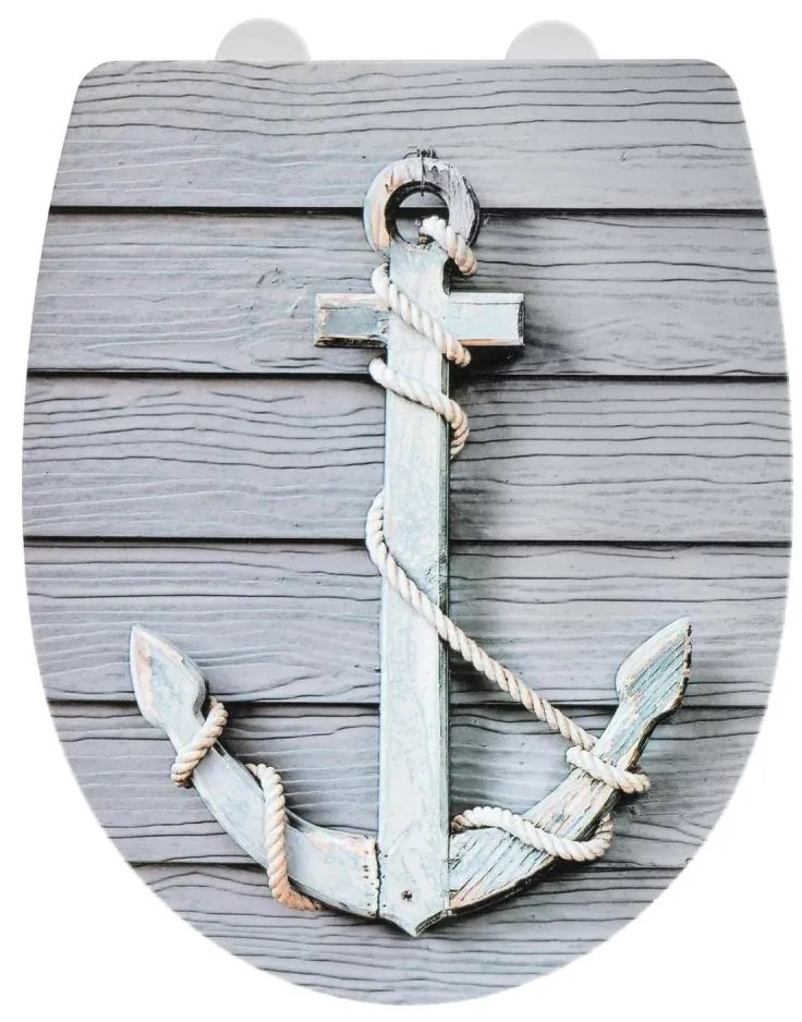 WENKO 23536100-WC RELIEF WC-ülőke, 36,5 x 45 cm, többszínű/ezüst