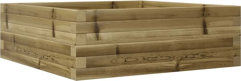 vidaXL impregnált fenyőfa kerti virágláda 70x70x23 cm