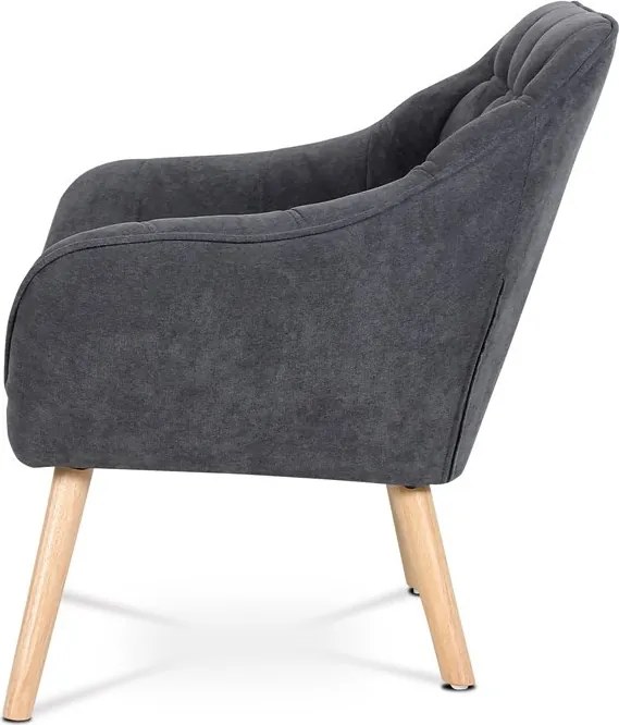 Kétszemélyes kanapé, szürke, szövet, AK-322 GREY2