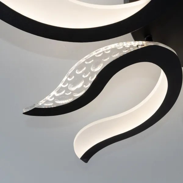 Brilagi - LED Dimmelhető felületre szerelhető csillár TWIST LED/65W/230V 3000-6500K fekete + távirányító