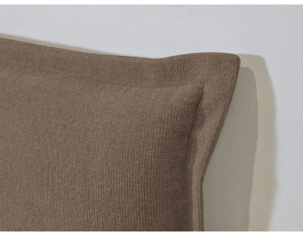 Barna-natúr színű franciaágy ágyráccsal 160x200 cm Charlie – Bobochic Paris