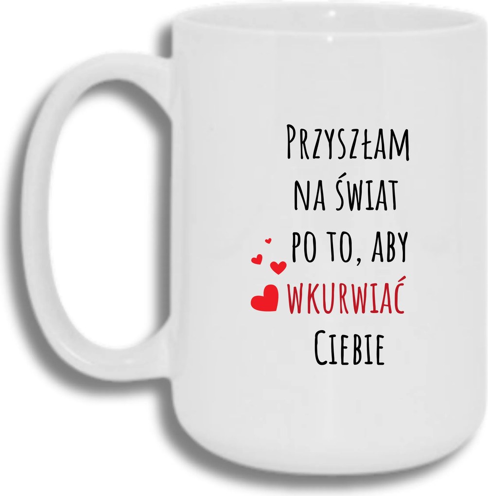 Bögre Fehér Nagy 440ml Vicces Ajándék Világra Jöttem