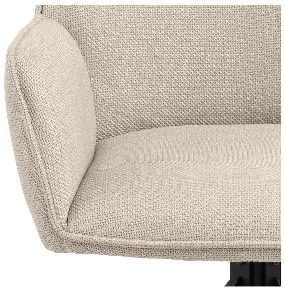 Bézs kárpitozott karfás étkezőfotel szett 2 db-os Glenda – Actona