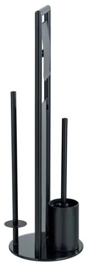 WENKO 24982800 - RAVINA WC-készlet 20x70 cm rozsdamentes acél/fekete