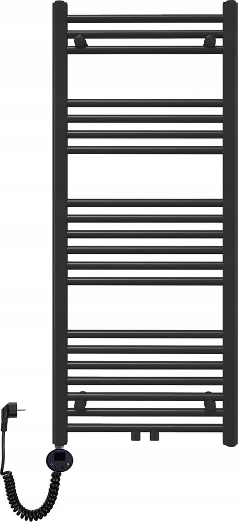 Fürdőszobai dekoratív létraradiátor elektromos 1200x500 600W fekete