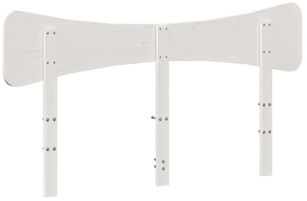 fehér tömör fenyőfa fejtámla 160 cm