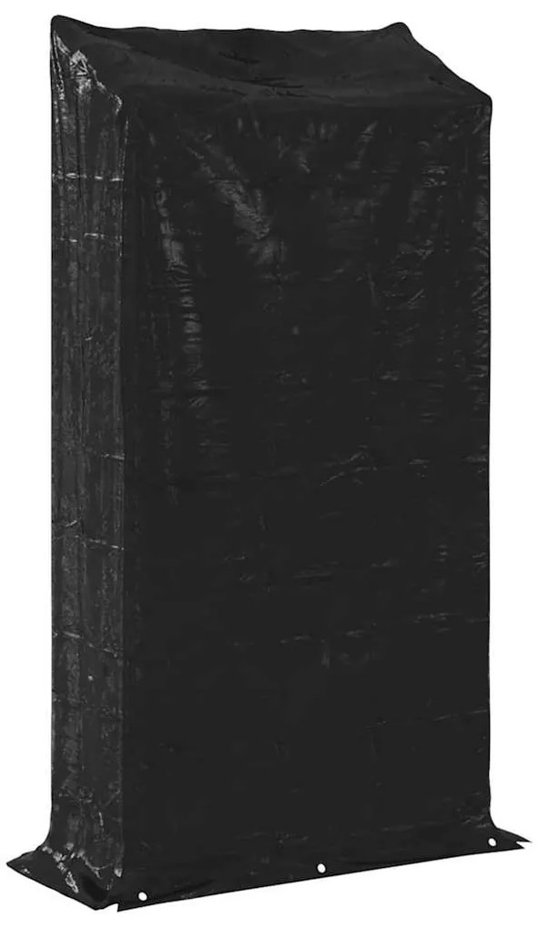 Tűzifa állvány esővédővel 100x40x200 cm Horganyzott acél