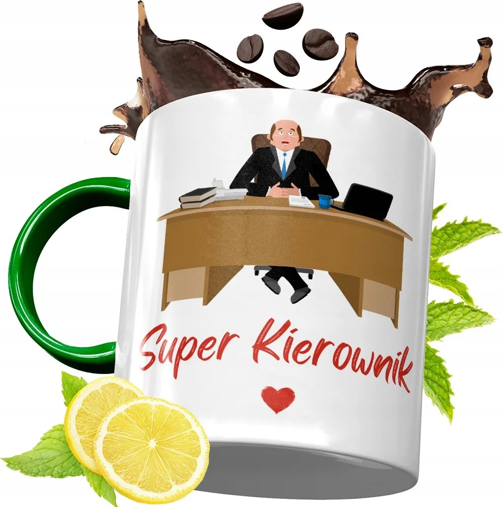 Zöld Bögre Vezetőnek Születésnapra Ajándék fényképes nyomtatással