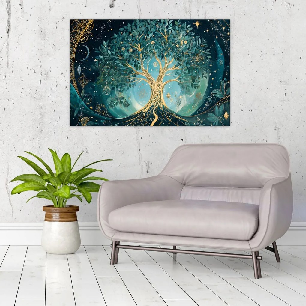 Kép – Életfa az univerzumban (90x60 cm)