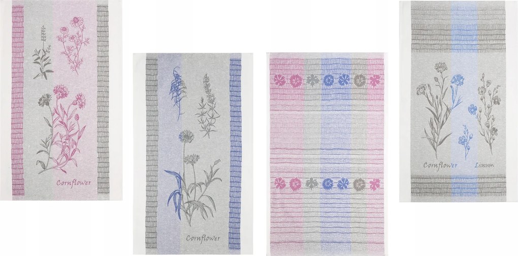 4 db-os 100% Len lenvászon konyharuha szett