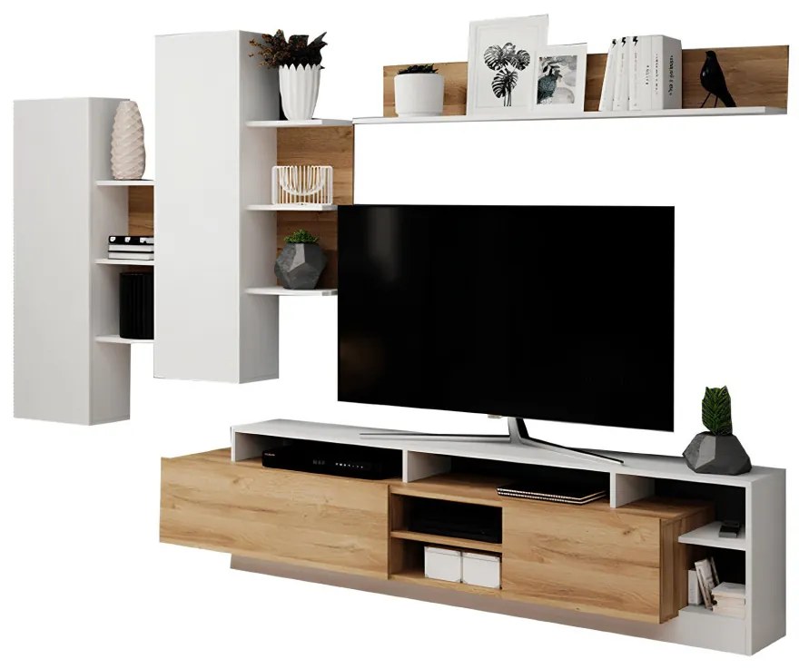 Nappali sor, tölgy grandson/fehér, ALICANTE