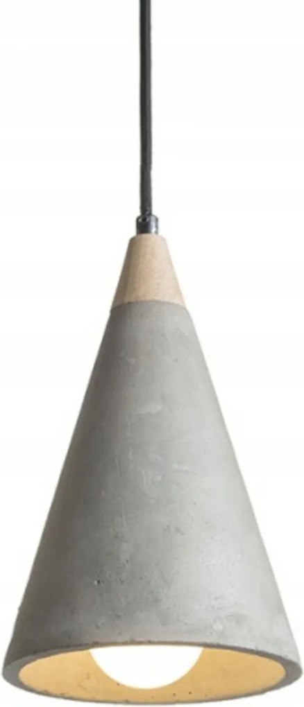 Rendl Heidi függeszték beton/fa E27, 28W, átmérő 15 cm