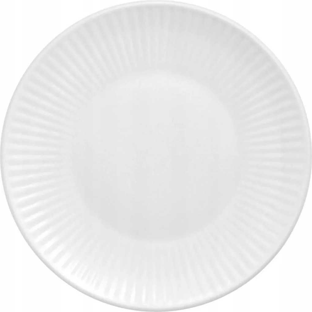 Tányér 21 cm Dália Fehér Chodzież