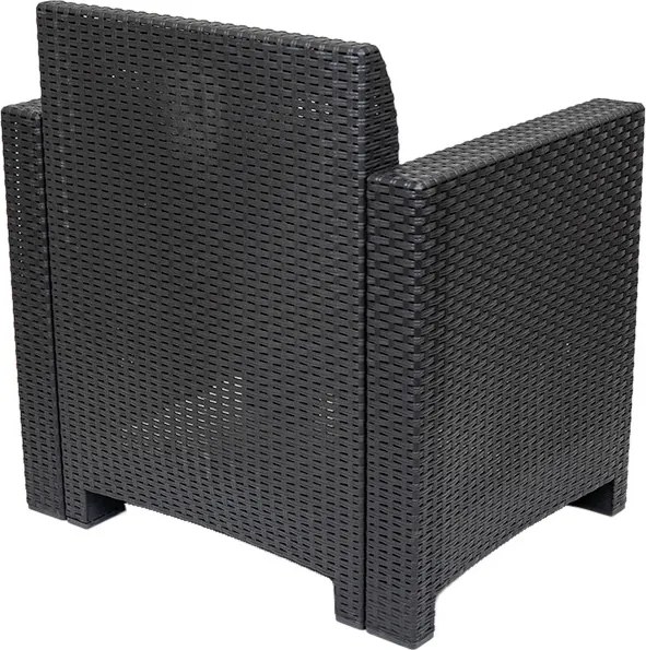 Nero műanyag kerti szék grafit