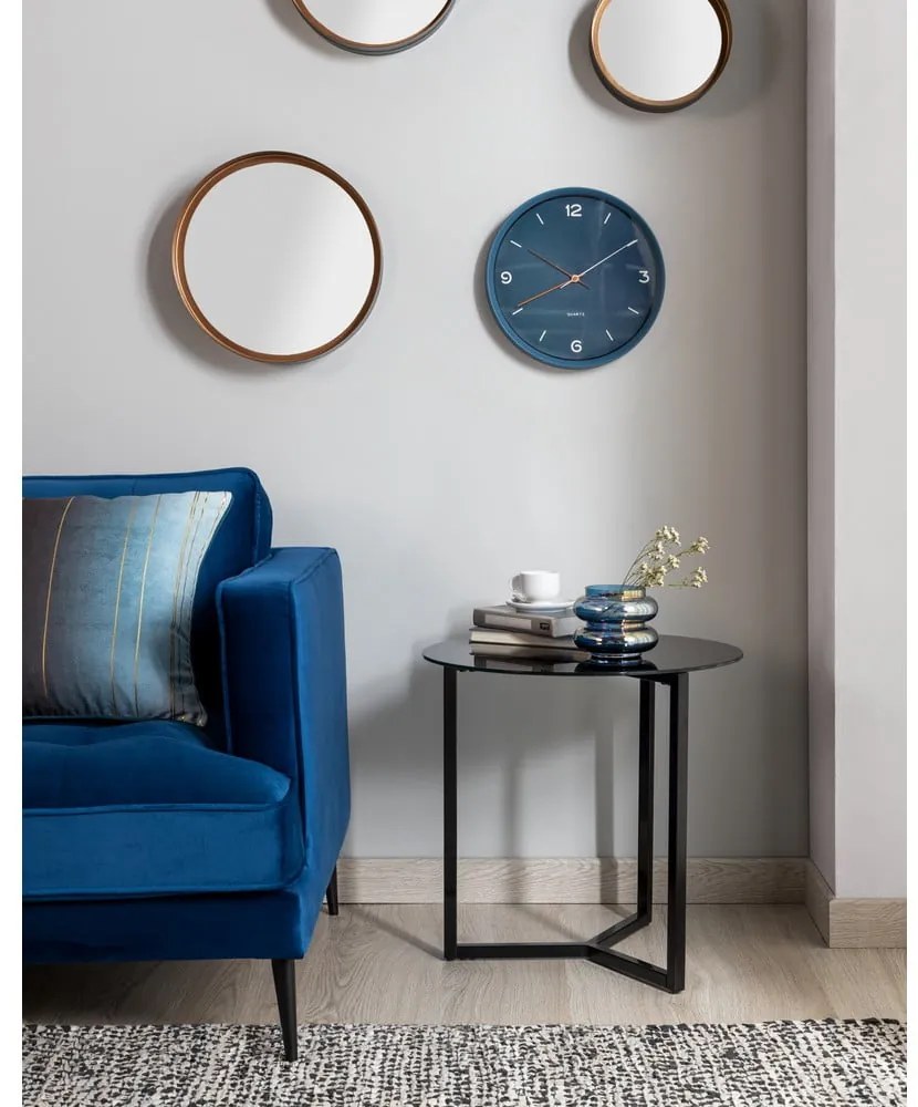Marae fekete tárolóasztal, ⌀ 50 cm - Kave Home