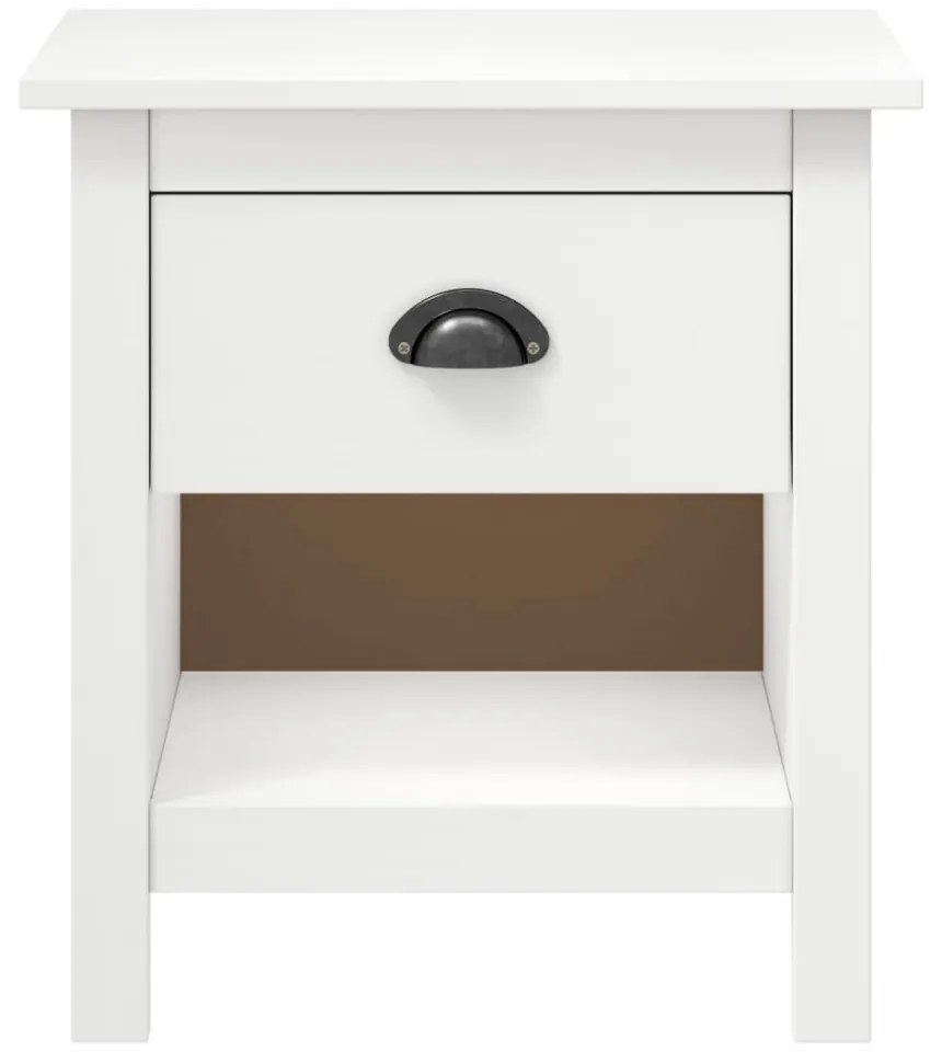 Hill 2 db tömör fenyőfa éjjeliszekrény 46 x 35 x 49,5 cm