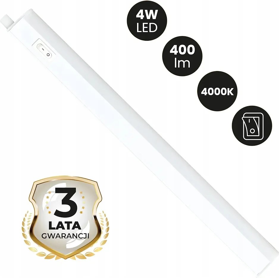 Eko-Light Led szekrénylámpa 30cm 4W 4000K fehér Vito