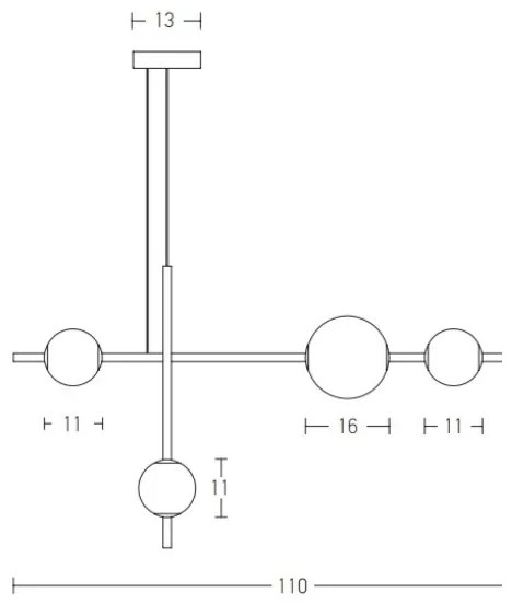 Zambelis 20131 - LED Dimmelhető csillár zsinóron LED/18W/230V