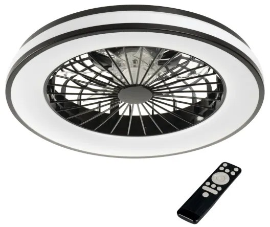 Kanlux 38034- LED RGBW Dimmelhető lámpa ventilátorral PLAVE 48W/230V 3000/4000/6500K+ távirányító